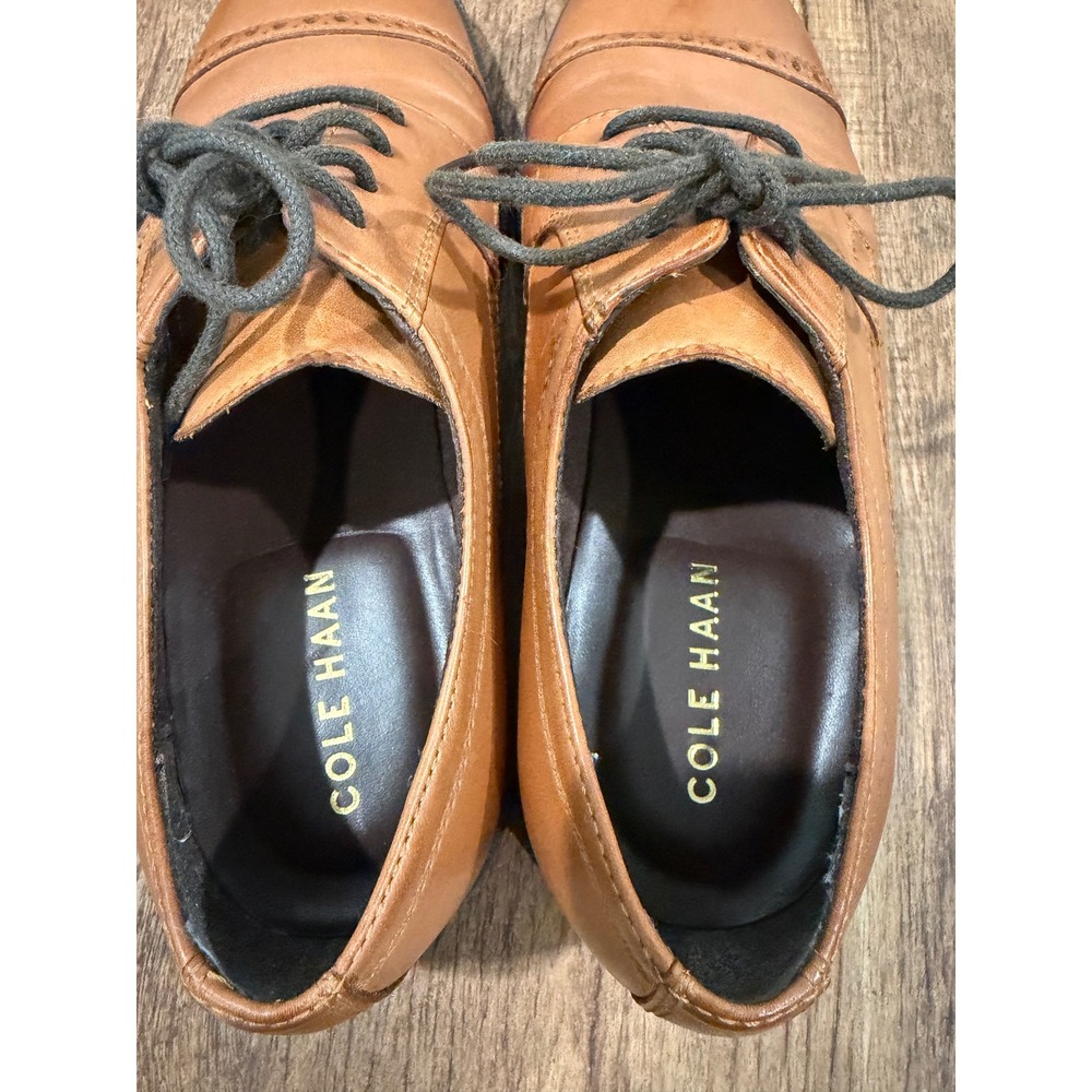 Cole Haan Men's Dustin Cap Toe‎ Brogue Oxford British Tan Style C25806 Men's 8.5 - Picture 6 of 10